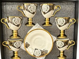 PORSELEN 6 KİŞİLİK KAHVE FİNCANI*8